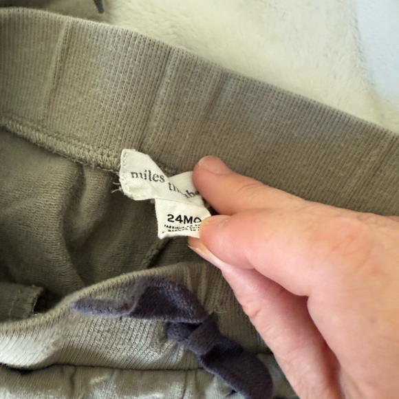 Grayson mini checked 24 month set miles the label olive green sweat baby toddler - Picture 7 of 7